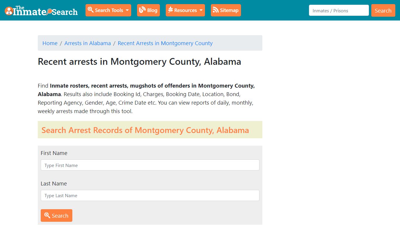 Recent arrests in Montgomery County, Alabama | Mugshots, Rosters ...