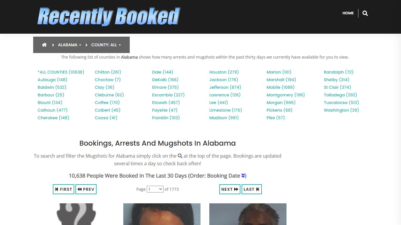 Recent bookings, Arrests, Mugshots in Alabama - Recently Booked